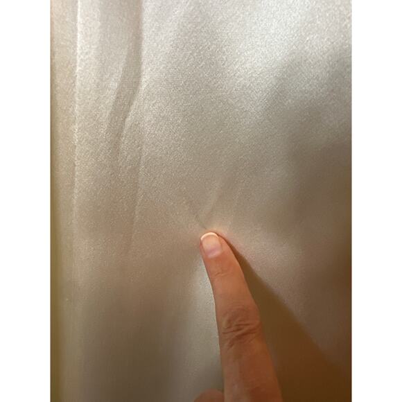 Galvan London NWT Ivory Silk Valencia Cold Shoulder Midi Dress Size 8 - Picture 8 of 15